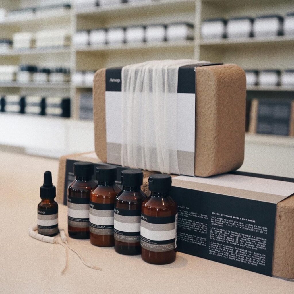 Aesop × Rick owens TRAVEL なつかしい KIT