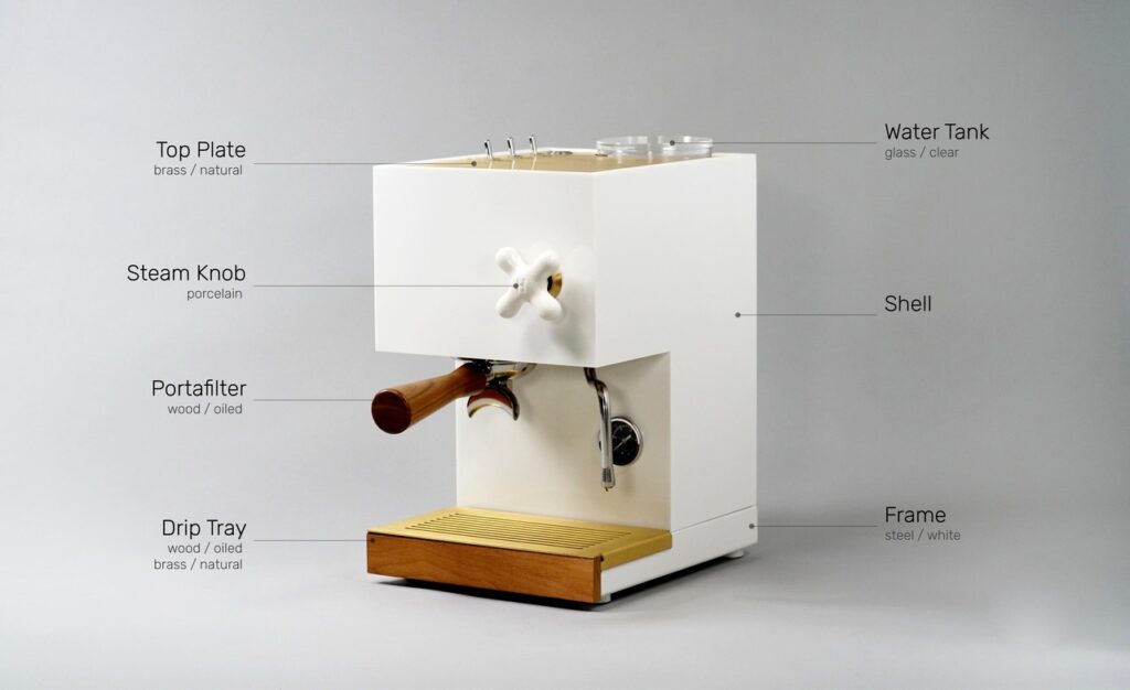 獨有的「水泥」咖啡機美學，將工業風融合於咖啡機中- AnZa White 與